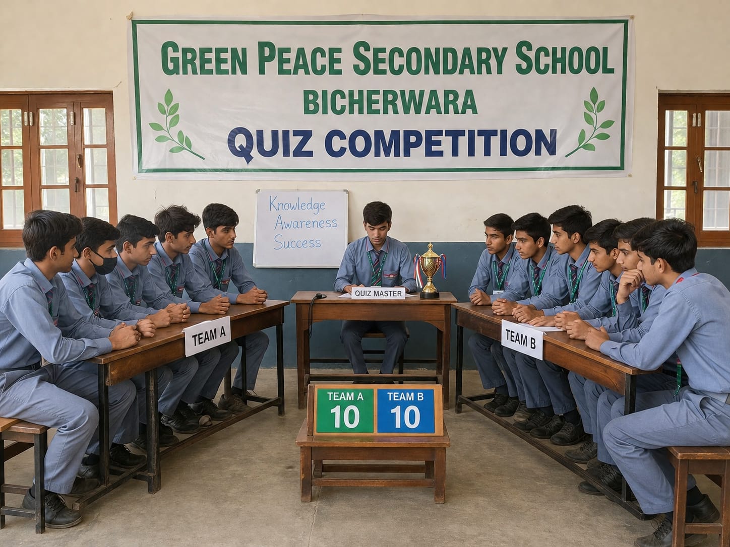 Students at Green Peace Secondary School